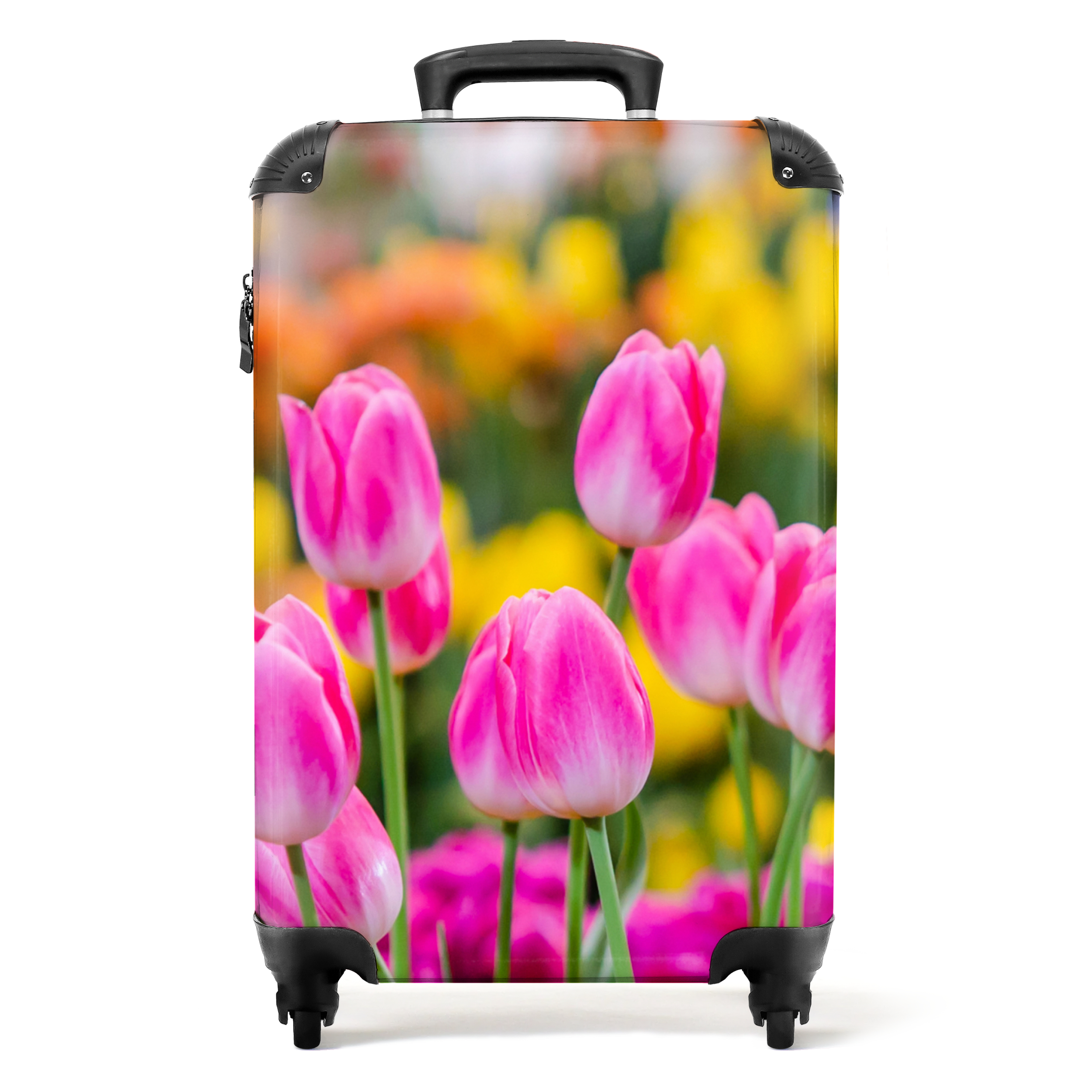 Koffer - Bloemen - Tulpen - Roze - Lente - Natuur
