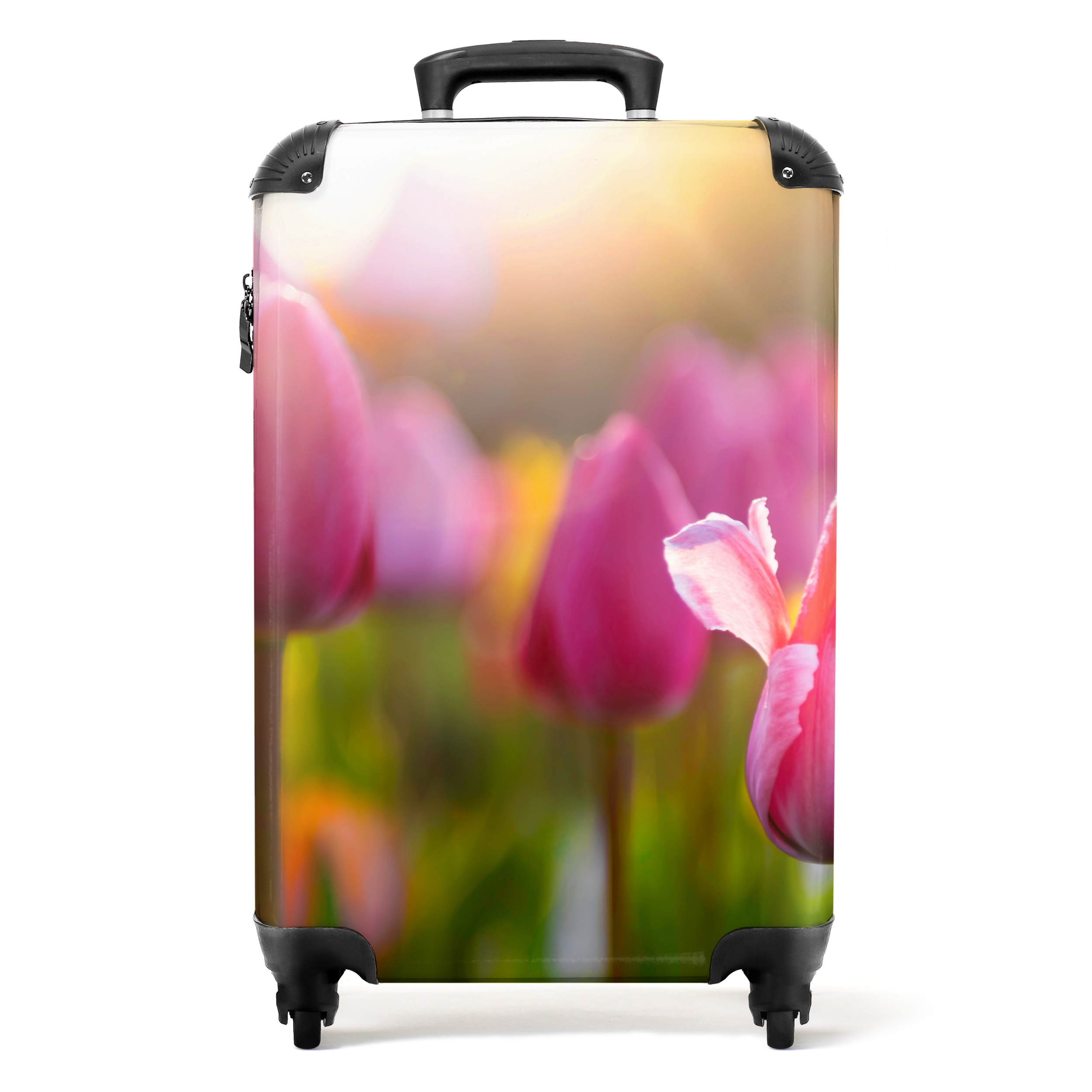 Koffer - Tulpen - Roze - Bloemen - Lente - Natuur