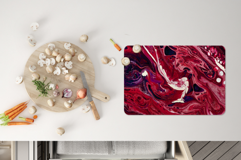Tischset (6er Set) - Aquarell - Farbe - Rosa - Magenta - 45x30 cm-thumbnail-4