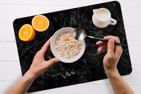Premium placemats (6 stuks) - Marmer - Keramiek - Lijn - 45x30 cm-2