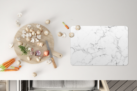 Tischset (6er Set) - Marmor - Weiß - Grau - Luxus - 45x30 cm-thumbnail-4