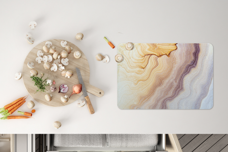 Premium placemats (6 stuks) - Marmer - Textuur - Zandsteen - 45x30 cm-4