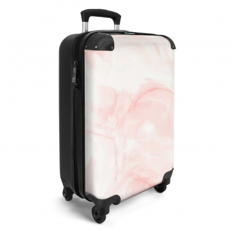 Koffer - Marmer - Wit - Roze - Pastel - Marmerlook-2