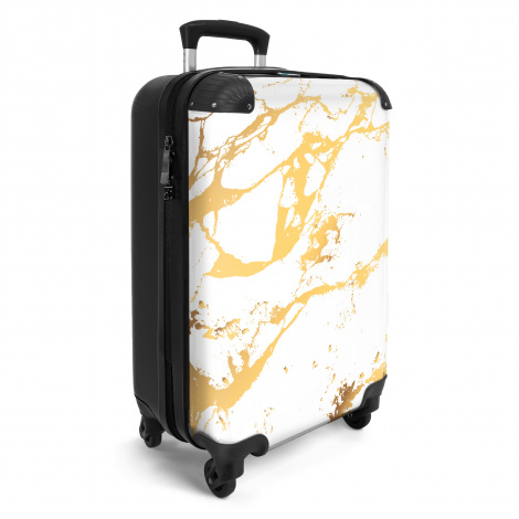 Koffer - Marmer - Wit - Goud - Luxe - Marmerprint-2