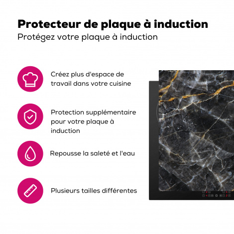 Protège-plaque à induction - Marbre - Chaux - Motifs-3