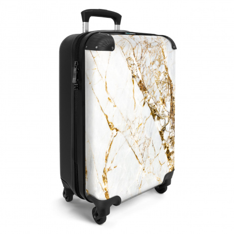 Koffer - Marmer - Goud - Wit - Luxe - Marmerlook-2