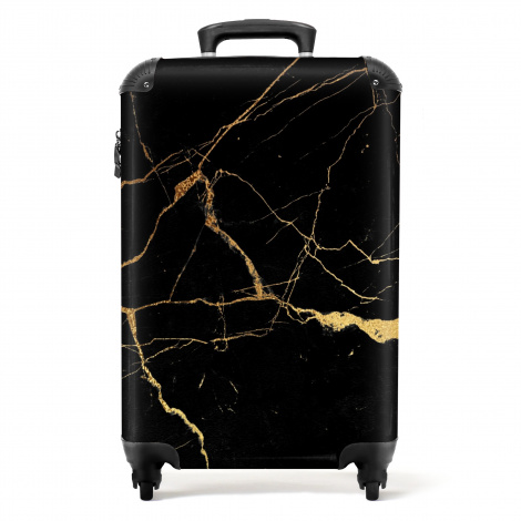 Koffer - Marmer - Black and gold - Luxe - Marmerlook - Goud