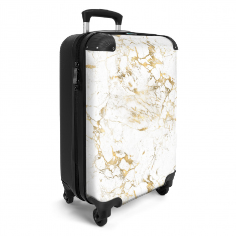 Koffer - Marmer - Design - Goud - Wit - Luxe - Marmerprint-2