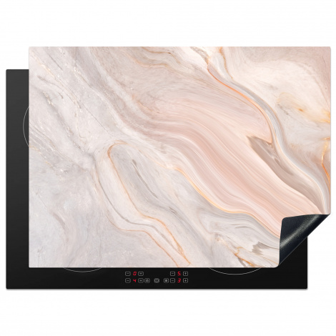 Herdabdeckplatte - Marmor - Muster - Pastell - Abstrakt - Marmoroptik - Luxe