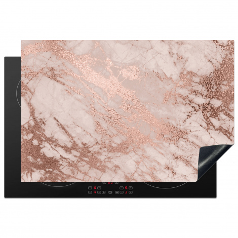 Herdabdeckplatte - Marmor - Rosa - Luxus - Marmoroptik - Glitzer - Design