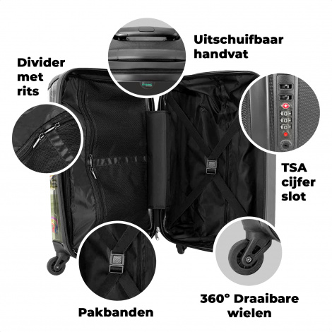 Kinderkoffer - Eenhoorn in busje-4