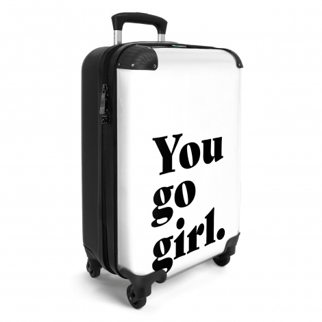 Koffer - Quote - You Go Girl - Meisje - Spreuk-2