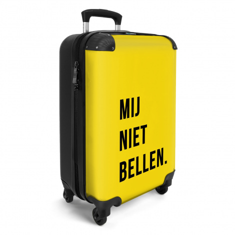 Koffer - Quotes - Spreuken - Mij niet bellen. - Geel - Zwart-2