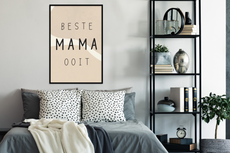 Poster met lijst - Quotes - Beste mama ooit - Mama - Spreuken - Staand-4