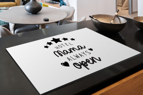 Inductiebeschermer - Spreuken - Hotel mama always open - Mama - Quotes-2