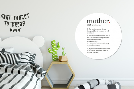 Muurcirkel - Moeder definitie - Quotes - Mother - Spreuken-2
