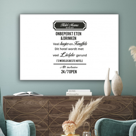 Tableau sur toile - Citations - Maman - Proverbes - Maman de l'hôtel-3