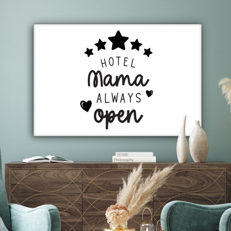 Canvas - Spreuken - Hotel mama always open - Mama - Quotes-3