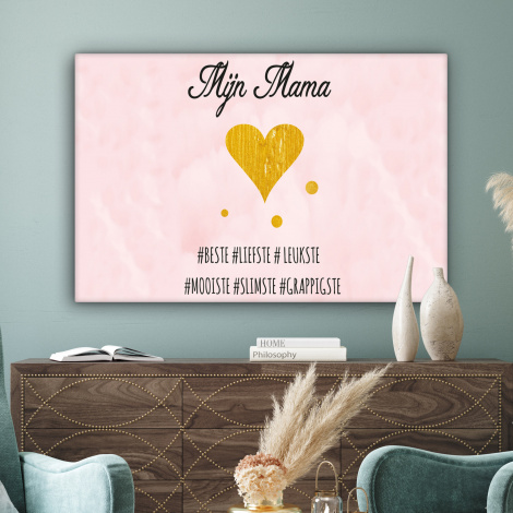 Canvas schilderij - Quotes - Moeder - Spreuken - Mijn mama-3