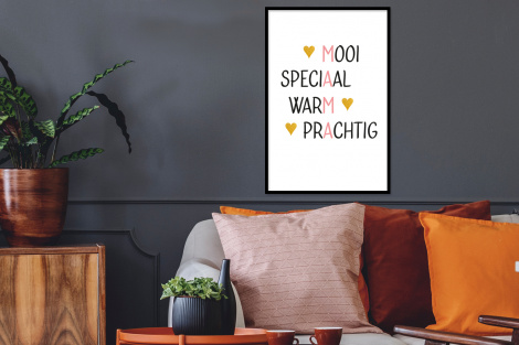 Poster met lijst - Spreuken - Mama - Quotes - Staand-2