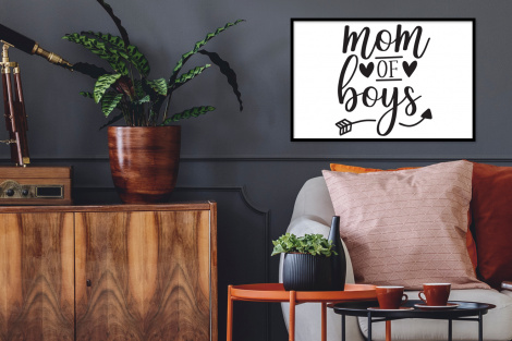 Poster met lijst - Jongens - Moederdag - Quotes - Liggend-2