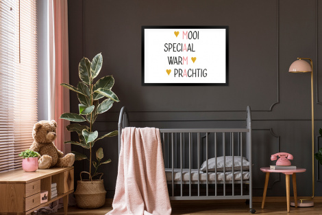 Poster met lijst - Spreuken - Mama - Quotes - Liggend-3