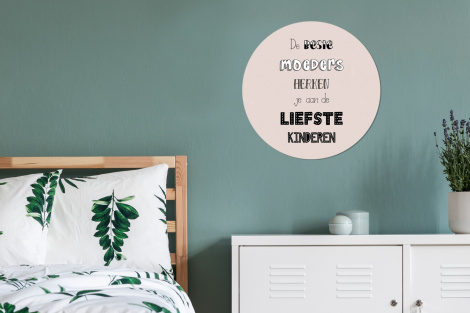 Muurcirkel - Spreuken - Quotes De Beste Moeders Hebben De Liefste Kinderen - Moederdag - Mama cadeau-4