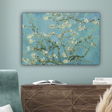 Canvas schilderij - Van Gogh - Amandelbloesem - Oude meesters - Kunst - Vintage-4