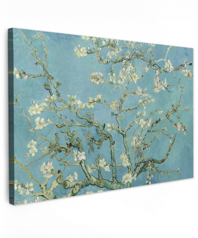 Canvas schilderij - Van Gogh - Amandelbloesem - Oude meesters - Kunst - Vintage