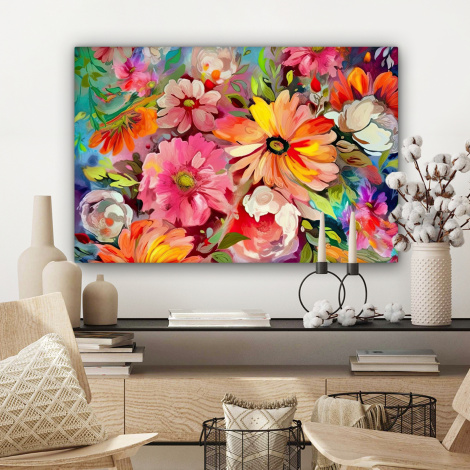 Leinwandbild - Blumen - Kunst - Gemälde - Botanisch-3