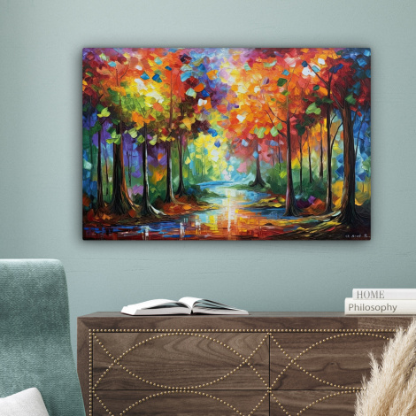 Leinwandbild - Landschaft - Wald - Farben - Natur-4