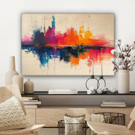 Canvas schilderij - Watercolor - Kunst - Modern-3