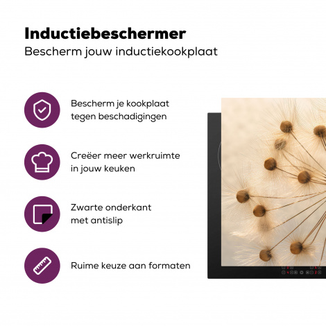 Inductiebeschermer - Bloemen - Bruin - Planten - Botanisch-3