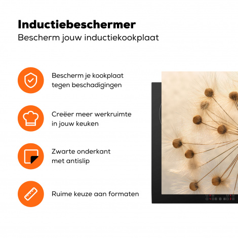 Inductiebeschermer - Bloemen - Bruin - Planten - Botanisch-3