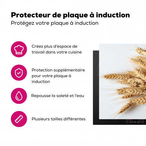 Protège-plaque à induction - Grain - Jaune - Blanc - Nature - Nature morte-3