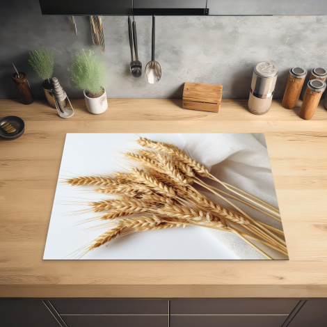 Protège-plaque à induction - Grain - Jaune - Blanc - Nature - Nature morte-2