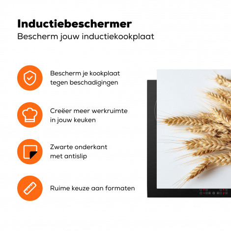 Inductiebeschermer - Graan - Geel - Wit - Natuur - Stilleven-3
