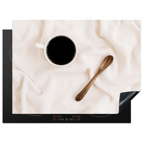 Herdabdeckplatte - Kaffee - Löffel - Becher