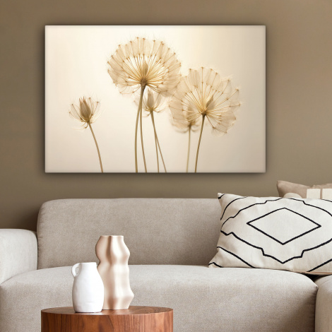 Leinwandbild - Sonnenlicht - Löwenzahn - Botanisch - Blumen-2