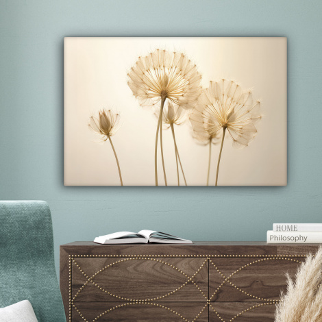 Leinwandbild - Sonnenlicht - Löwenzahn - Botanisch - Blumen-4