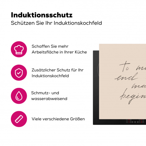 Herdabdeckplatte - Zitat - Pastell - Sprichwort - Text-3