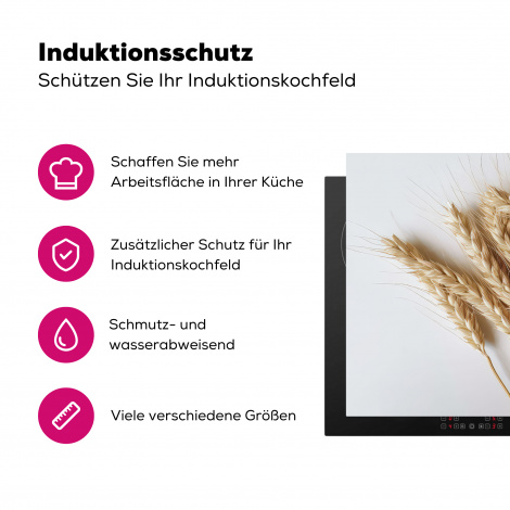 Herdabdeckplatte - Maserung - Gelb - Weiß - Stilleben-3