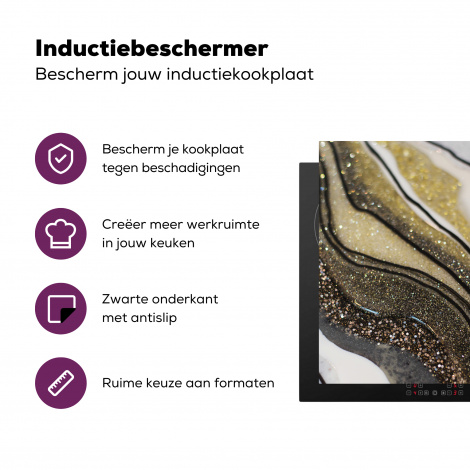 Inductiebeschermer - Edelsteen - Abstract - Marmer - Natuur-3
