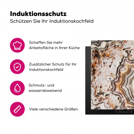 Herdabdeckplatte - Edelstein - Marmor - Natur - Abstrakt-3