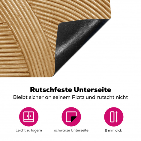 Herdabdeckplatte - Struktur - Natur - Kunst - Rattan-4