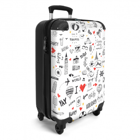 Koffer - Vakantie en reizen doodle-2