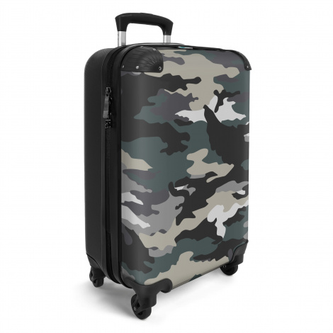 Koffer - Camouflage - Grijs - Camo - Design-2