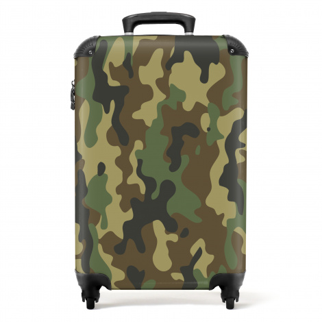 Koffer - Camouflage - Groen - Design - Camo