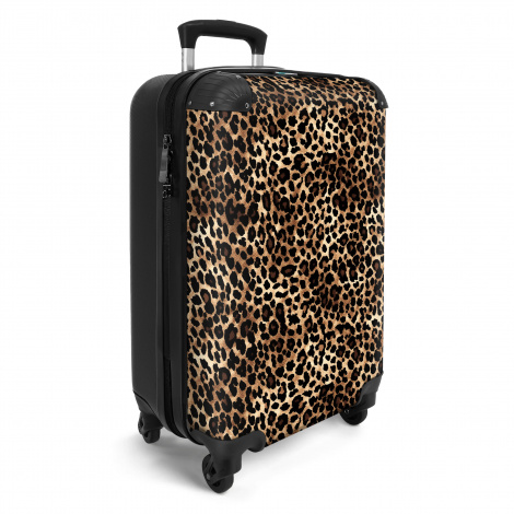 Koffer - Panterprint - Dierenprint - Bruin - Design-2