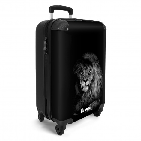 Koffer - Leeuw - Wilde dieren - Zwart - Dier-2